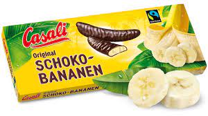 ciocolată cu spumă de banane în formă de banane Casali