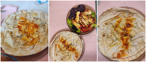 lipii libaneze în tigaie cu brânză semințe boia și condimente